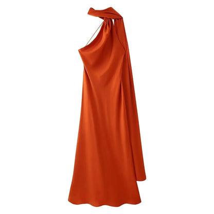 Valentina | Vestido de Gala con Cuello Drapeado