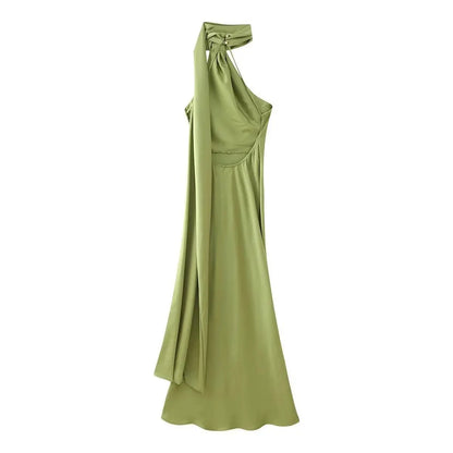 Valentina | Vestido de Gala con Cuello Drapeado