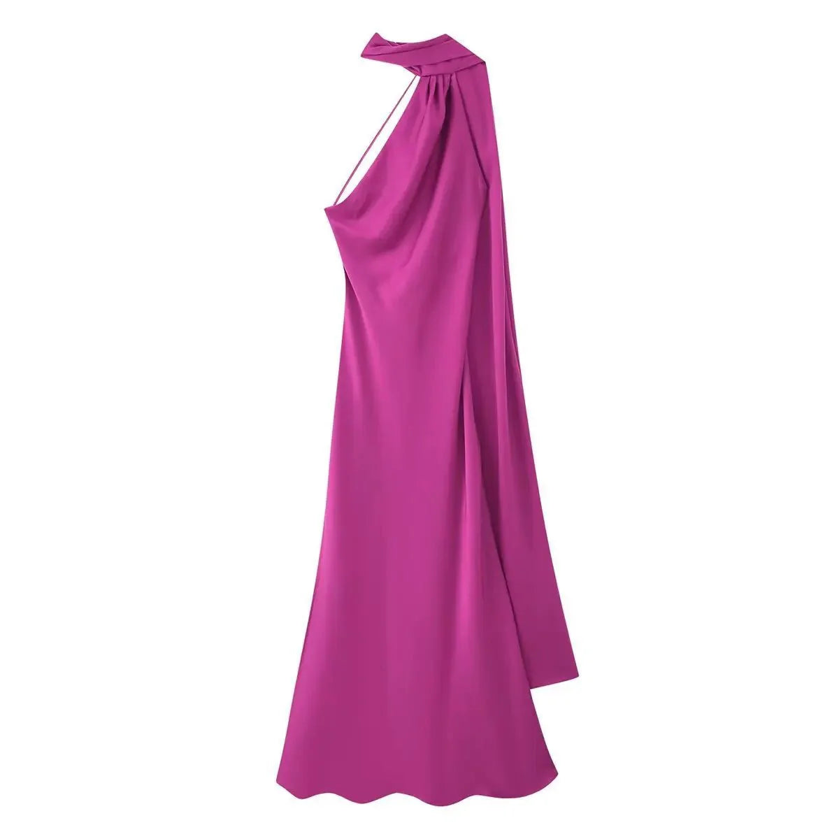 Valentina | Vestido de Gala con Cuello Drapeado