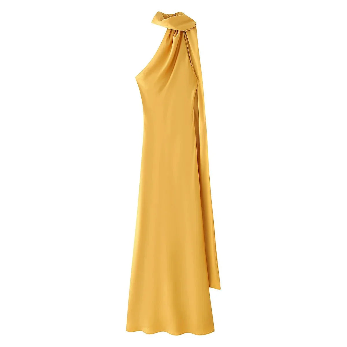 Valentina | Vestido de Gala con Cuello Drapeado