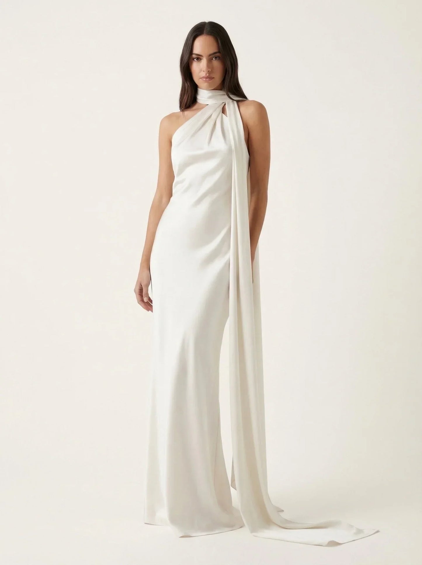 Valentina | Vestido de Gala con Cuello Drapeado