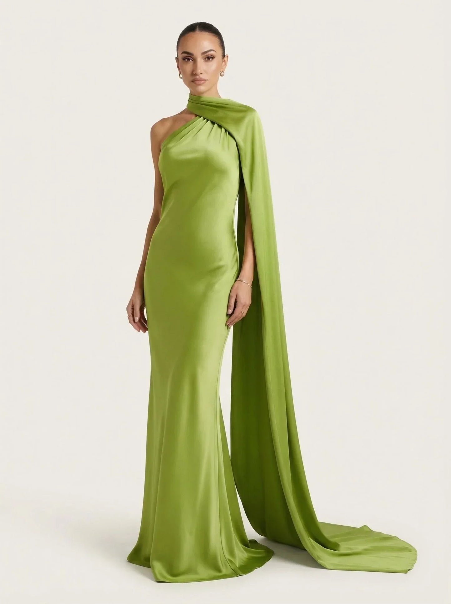 Valentina | Vestido de Gala con Cuello Drapeado